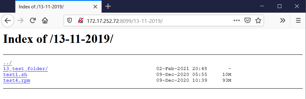 General репозиторий на nginx. Результат задачи №1
