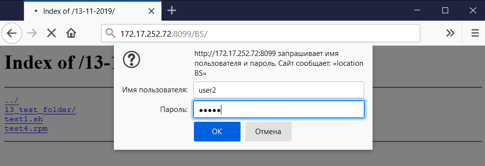 General репозиторий на nginx. Результат задачи №3.1